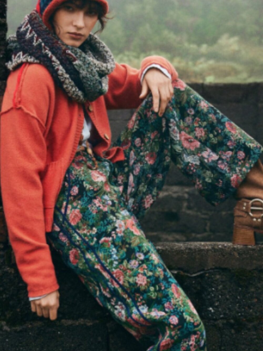 New FW2026 Floral Brocard Pants